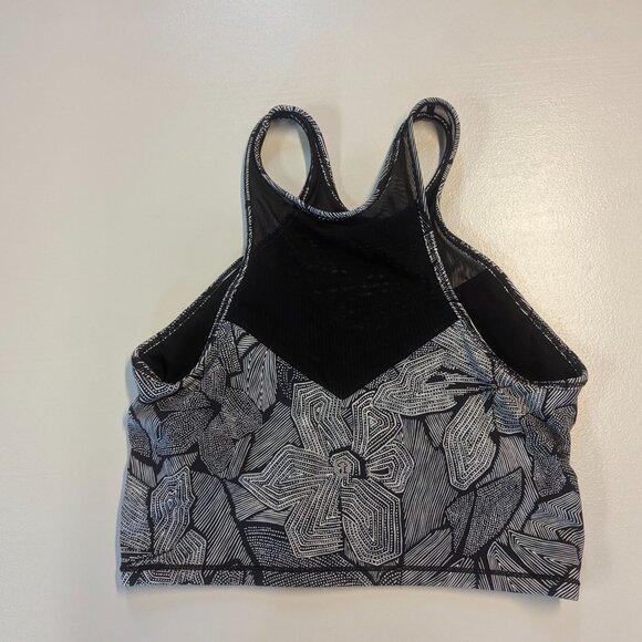 Lululemon Get It Om Bra Mini Dottie Tribe White Black / Black Size 8 - Picture 3 of 11